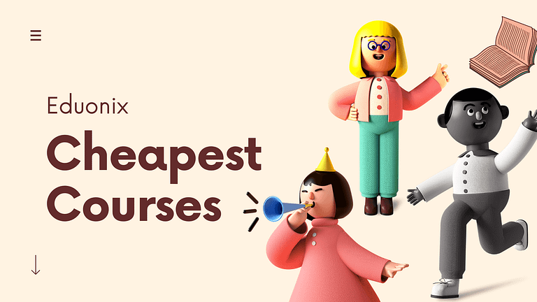 Cheapest Courses By Eduonix Price $5/₹  250             [Today’s Offers Feb 2021]