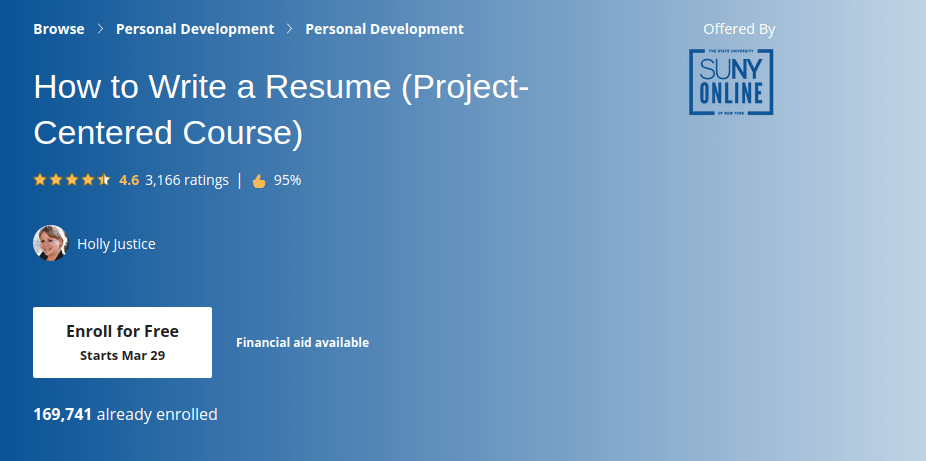 How to Write a Resume (Project-Centered Course)