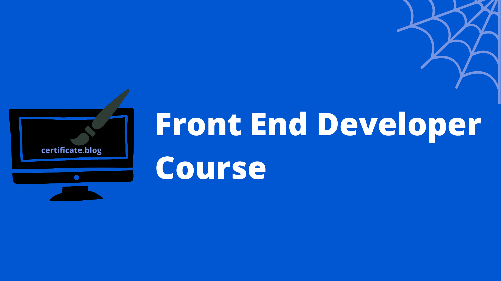 Best front end developer course in 2021