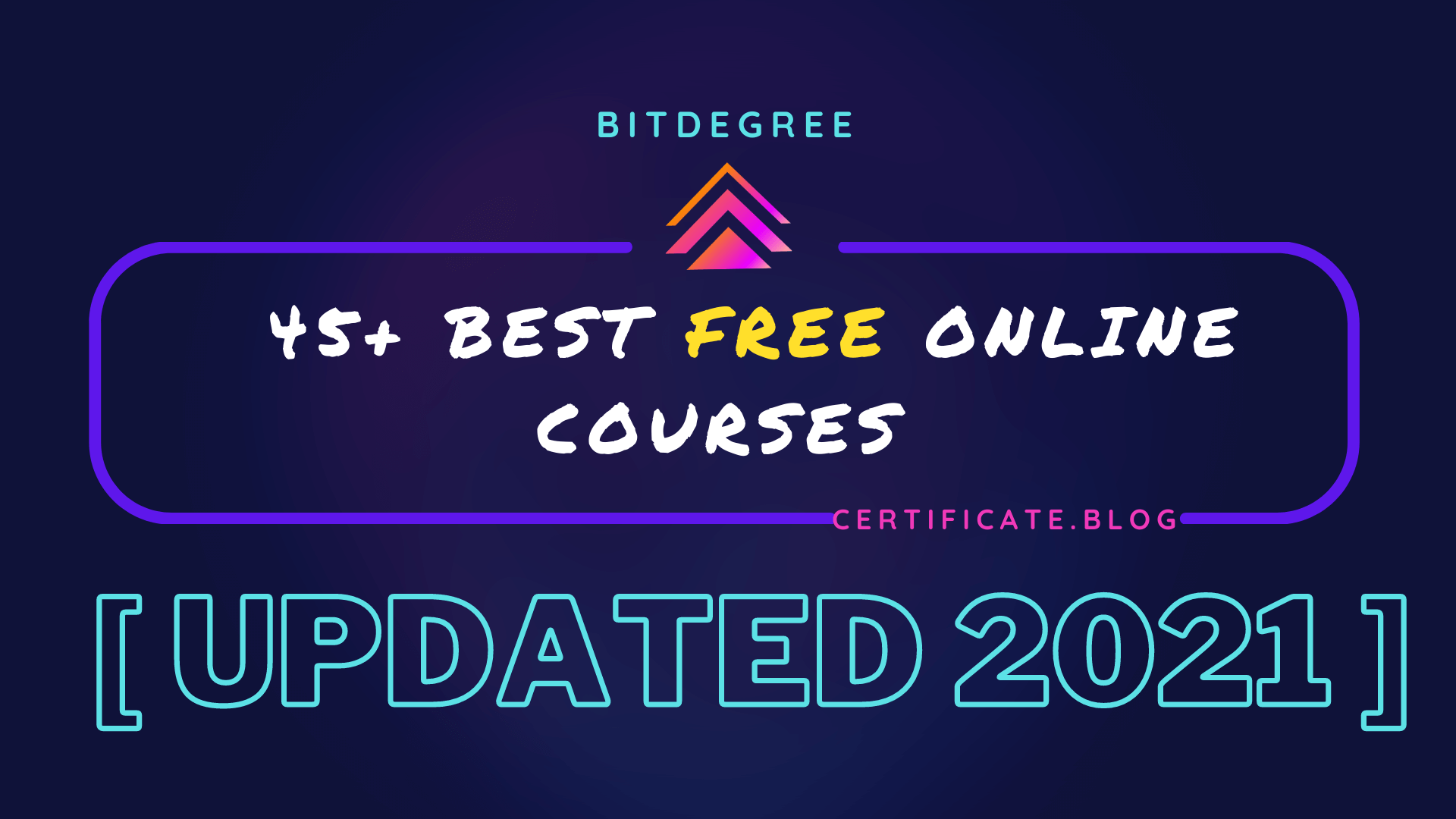 45+ Best Free Online Courses from Bitdegree [UPDATED January 2021]