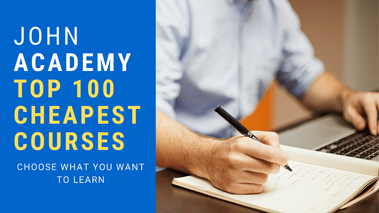 John Academy, Cheapest Top 100 Course List