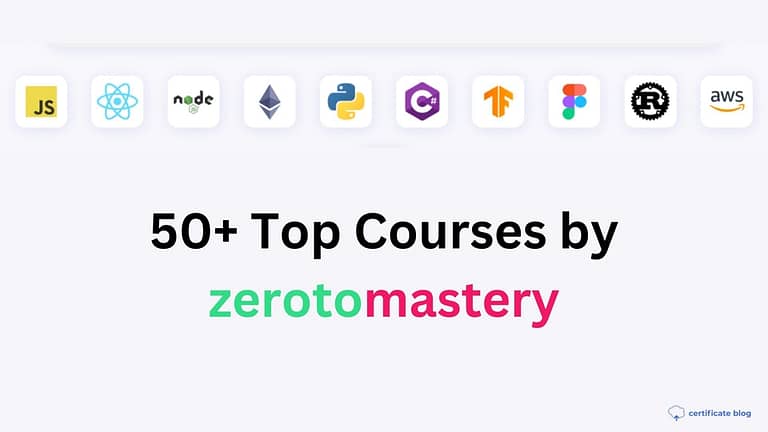New 50+ Top Courses by zerotomastery in 2023