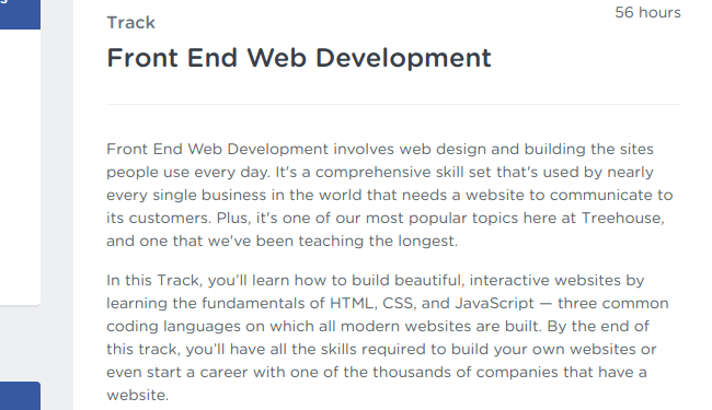 Front End Web Development Track - teamtreehouse.com