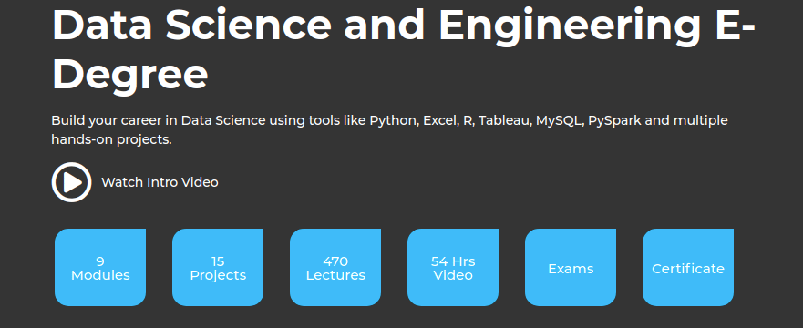Data Science and Engineering E-Degree